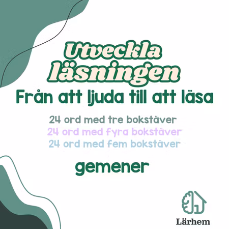 Läs & färglägg - Gemener