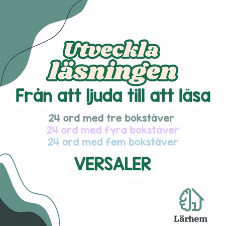 Läs & färglägg - VERSALER