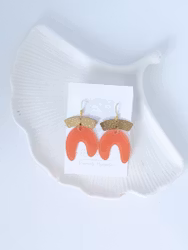 Korall Øresmykker – Håndlagde Øredobber i Rosa og Oransje