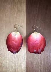 RosePerle RødRosa Øresmykker - Håndlagde Øredobber Av Ekte Roseblader Og Ferskvannsperler