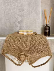 Heklet Skrubbebånd i Jute