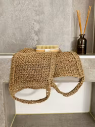 Heklet Skrubbebånd i Jute