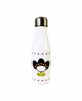 Sort Krokus Retroinspirert Drikkeflaske 500ml i Aluminium
