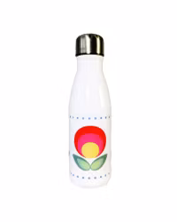 Rød Dahlia Retroinspirert Drikkeflaske 500ml i Aluminium