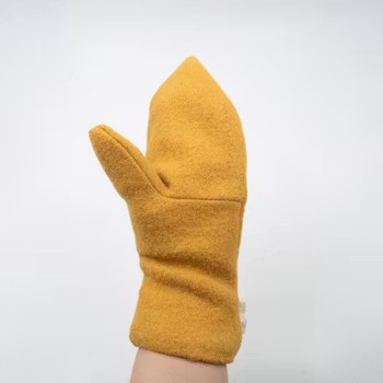 Hulder – Votter i gul/hvit/oransje str Dame