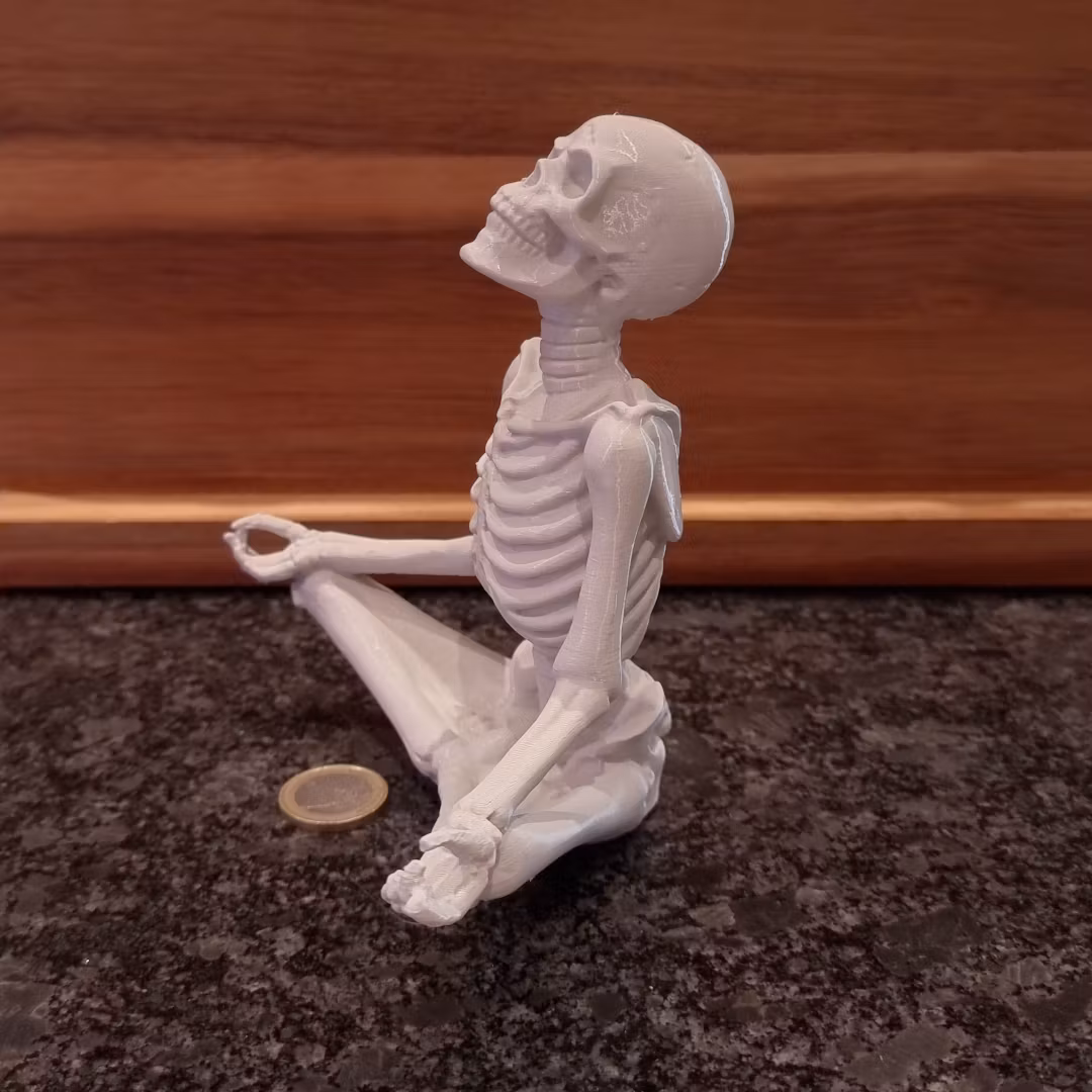Meditating Skeleton in PLA – Ideal for Spooky Season Decor