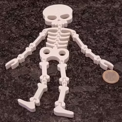 Flexible skeleton 3D printed in durable PLA