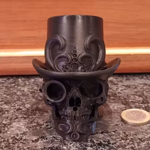 Steampunk sugar skull / dödskalle