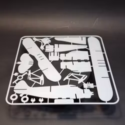 Biplan Waco YKS-6 - 3D-printad enkel byggmodell