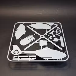 Helikopter Airbus H135 - 3D-printad enkel byggmodell