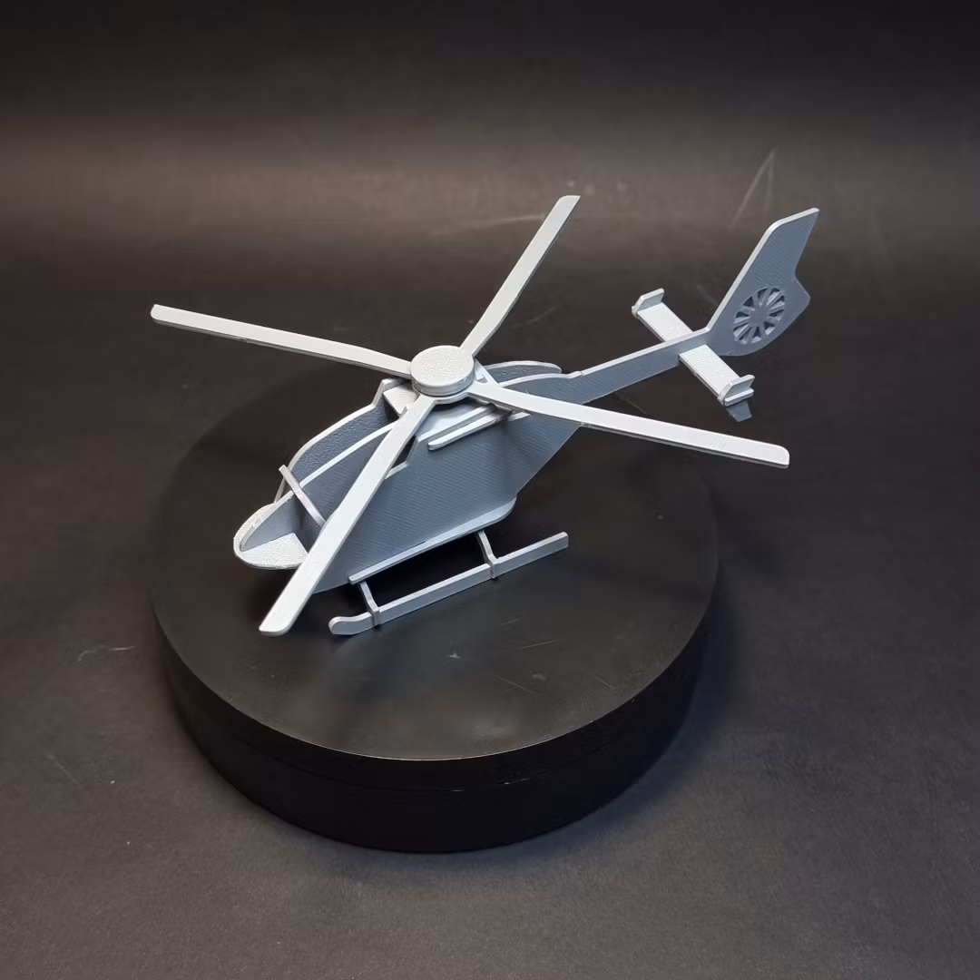Helicopter Airbus H135 - 3D printed simple construction model