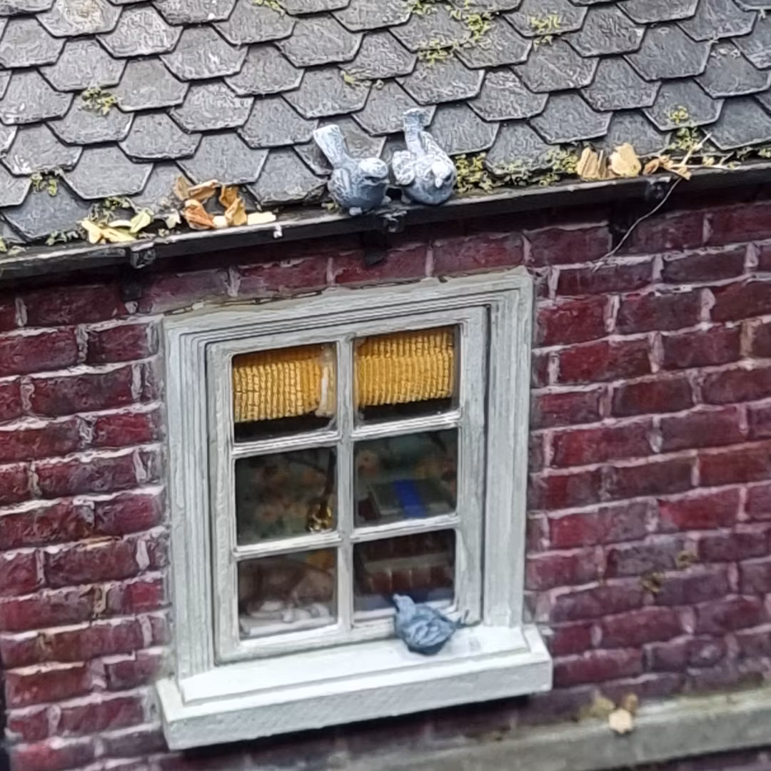 Set med 3 miniatyrfåglar