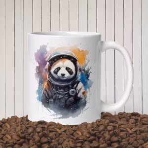 Panda-naut - Söt röd panda mugg