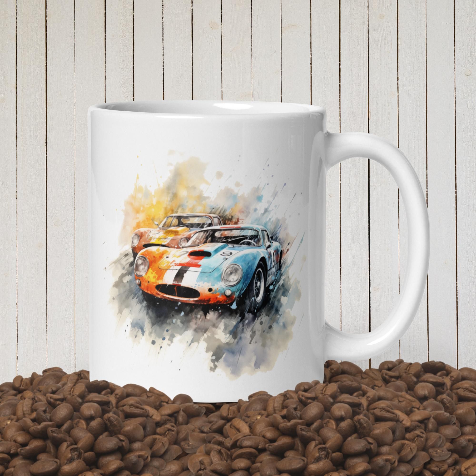 Le Mans 24 Hours Mug | Pure Adrenaline Design | Customizable Text | Perfect for Motorsport Fans