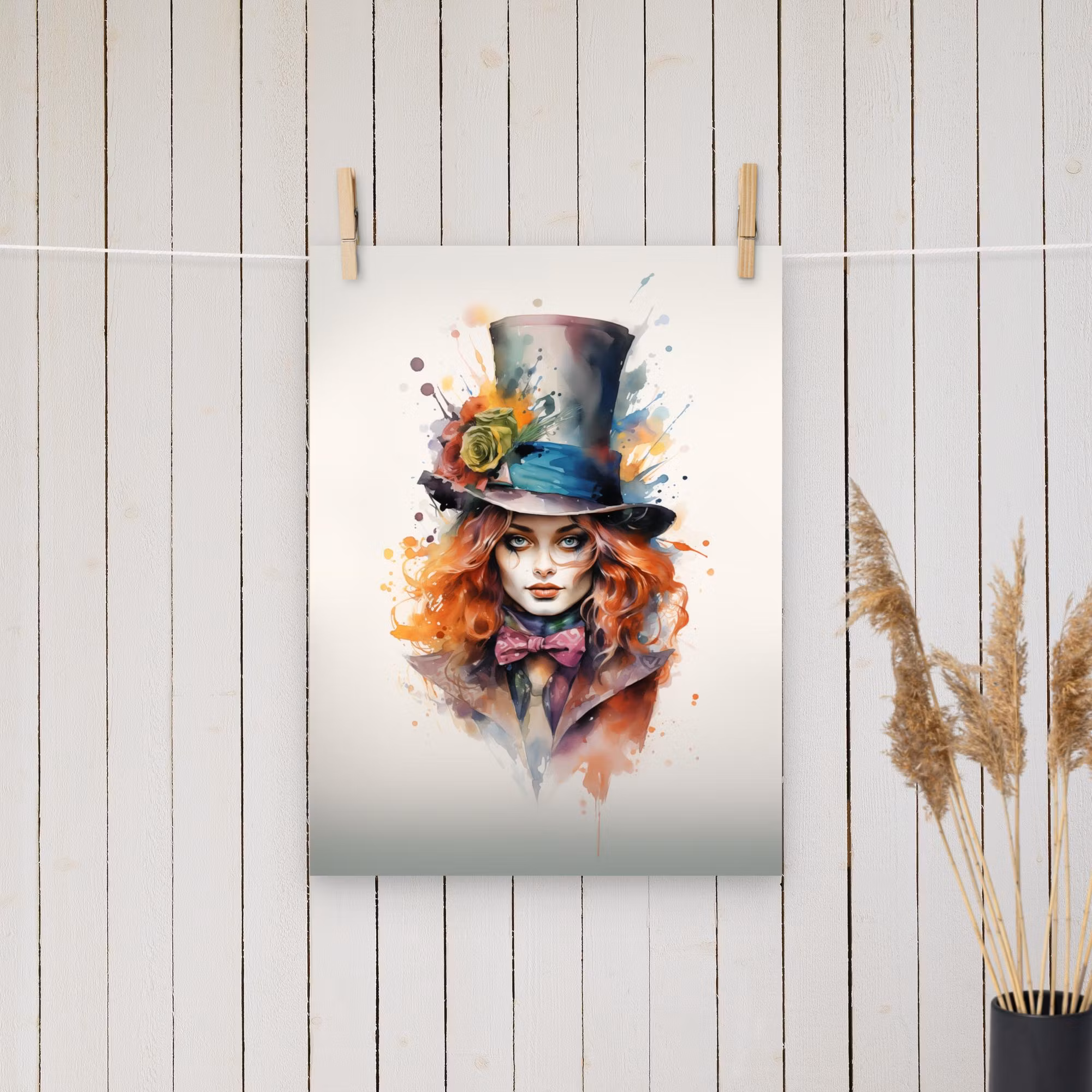 Female Mad Hatter Poster