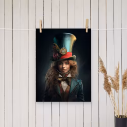 Female Mad Hatter Poster