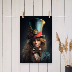 Kvinnlig Galna Hattmakare poster