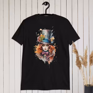 Female Mad Hatter inspired T-shirt