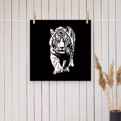 Tiger silhuett poster