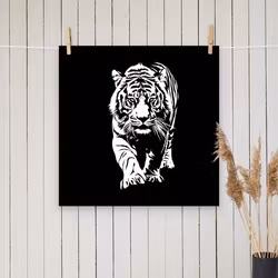 Tiger silhuett poster