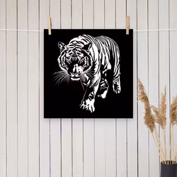 Tiger Silhoutte poster
