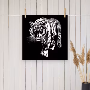 Tiger silhuett poster
