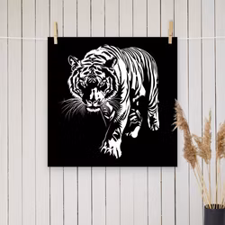 Tiger silhuett poster