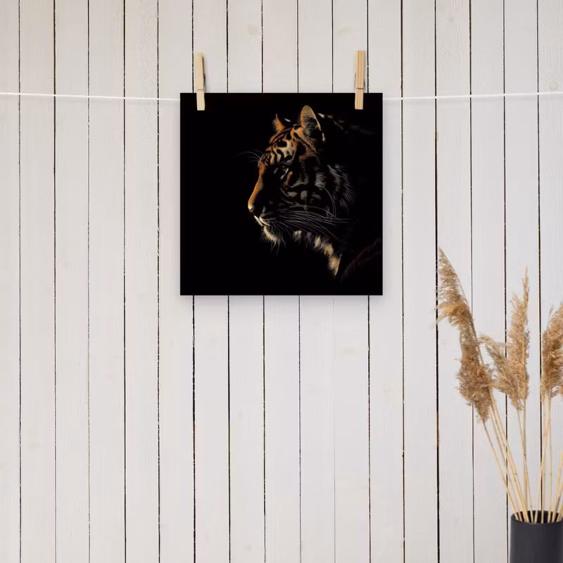 Tiger Silhoutte poster