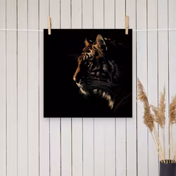 Tiger Silhoutte poster