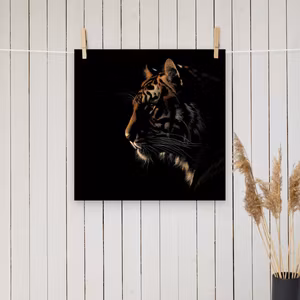 Tiger silhuett poster
