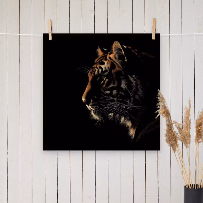 Tiger Silhoutte poster