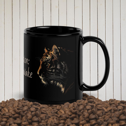 Tiger silhuett - One mission: Stay awake mugg