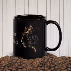 Tiger silhuett - One mission: Stay awake mugg