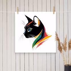 Cat Art Poster