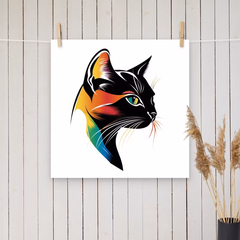 Cat Art poster
