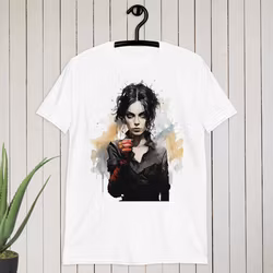 Kvinnlig Edward Scissorhand inspirerad T-shirt