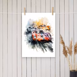 Le Mans 24 timmars race poster
