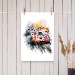Le Mans - Three Cars poster