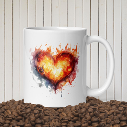 Burning Heart mug