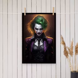 Kvinnlig Joker / Läderlappen inspirerad poster