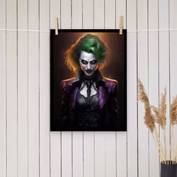 Kvinnlig Joker / Läderlappen inspirerad poster