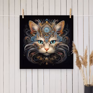 Cat Art 1200 poster