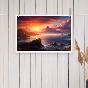 Solnedgång poster