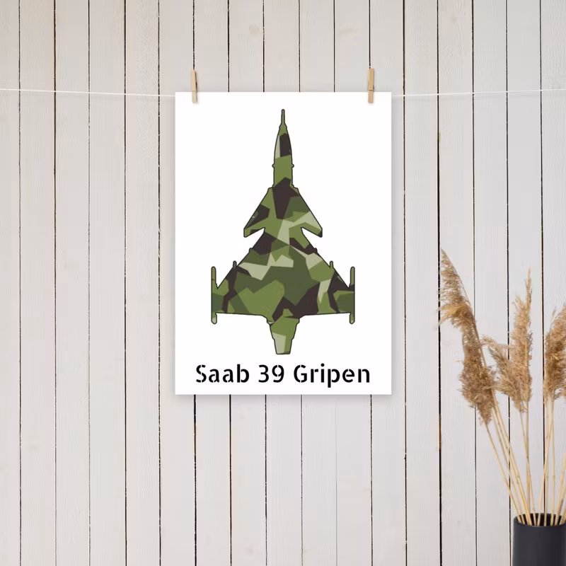 Saab 39 Gripen poster