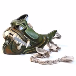 Handgjord Oni Mask - Japansk demonmask