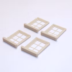 Fönsterset 4 st 24x30 mm, skala 1/35