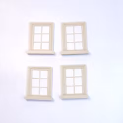 Fönsterset 4 st 24x30 mm, skala 1/35