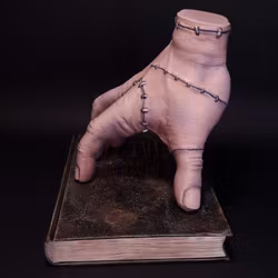 Krypande kuriosa i bokform – Skulptur i 1:1 av Mortiza Birch