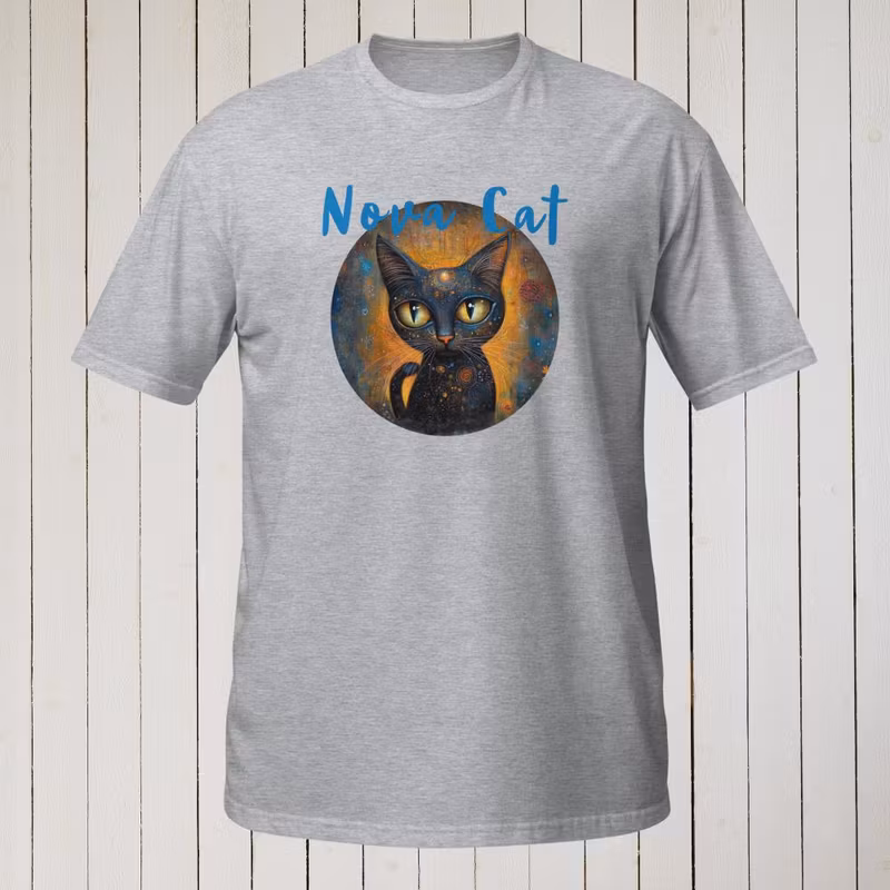 Nova Cat T-Shirt sportgrå