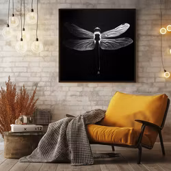 Dragonfly silhuett poster